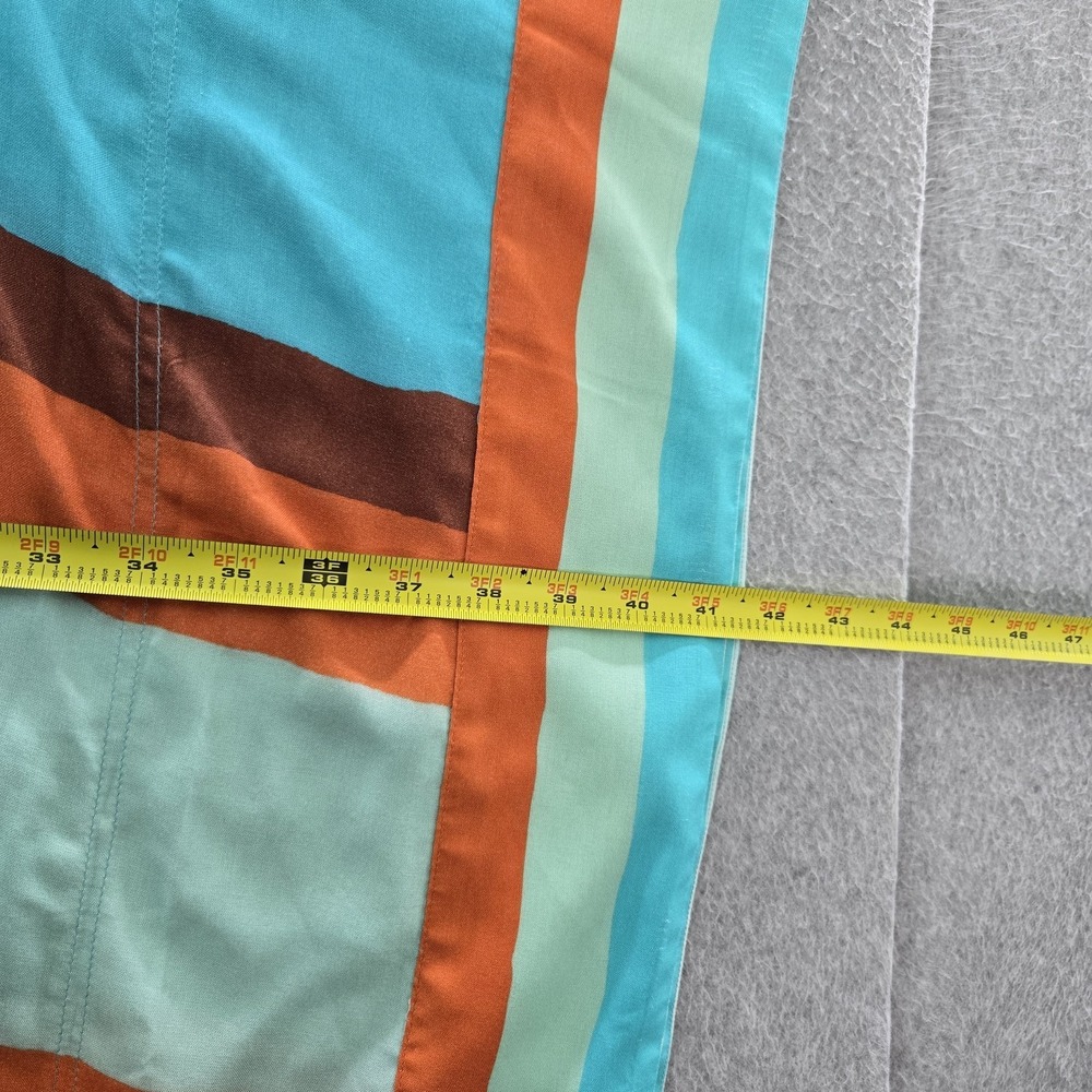 Soft Surroundings Women Poncho PL/PXL Turquoise Striped Kaftan Beach Cover Up - Picture 6 of 8